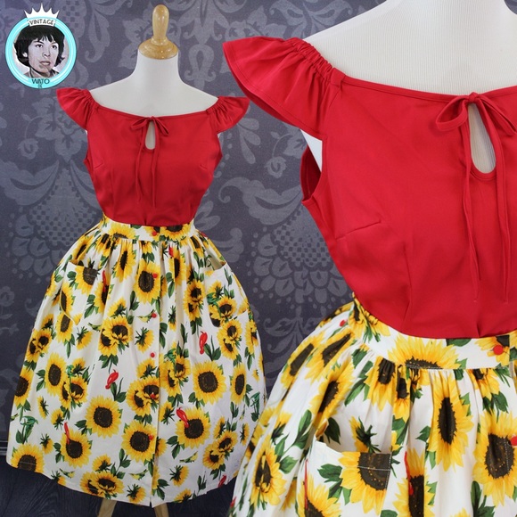 lindy bop sunflower dress